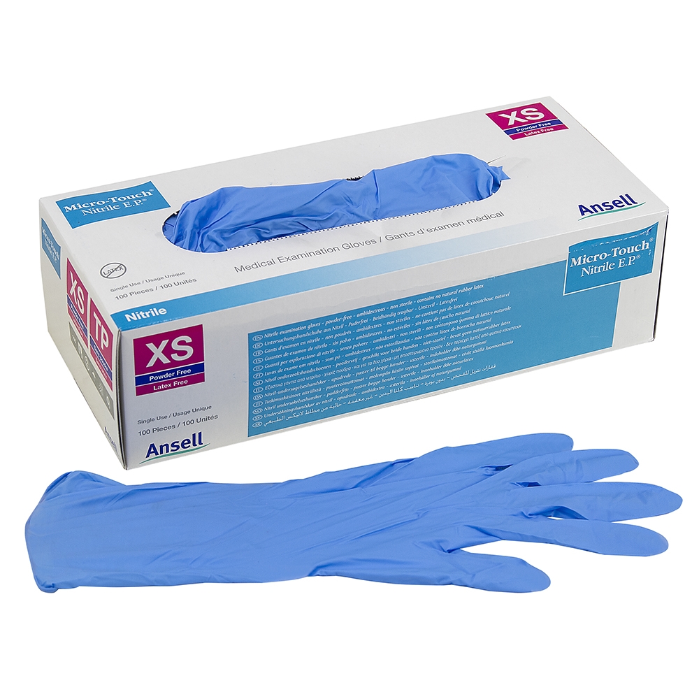 Nitrile Disposable Blue Gloves 100 Count Box Size XS Other