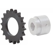 15 Tooth 40 Pitch Series V  Weld-On Roller Chain Sprocket 40V15B