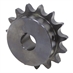 19 Tooth 1" Bore 80 Pitch Roller Chain Sprocket 80BS19H-1