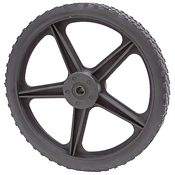 13-5/8 Rubber Over Plastic Wheel
