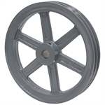 5.95 0.D. 1-1/8 Bore 2 Groove Pulley