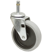 4x15/16 Grip Ring Swivel Stem Caster Dyna Tred TPR Gray