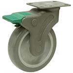 5x1-1/4 Swivel Plate Caster w/Directional Lock