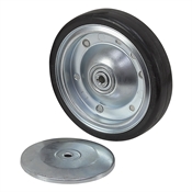 6" x 1-1/4" Rhombus Solid Rubber Wheel 32C150AZ