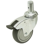 3-15/16 x 1-1/4 Rhombus Swivel Stem Caster w/ Directional Lock