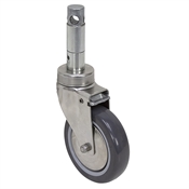 5" x 1-1/4" Swivel Round Stem Caster Maxima