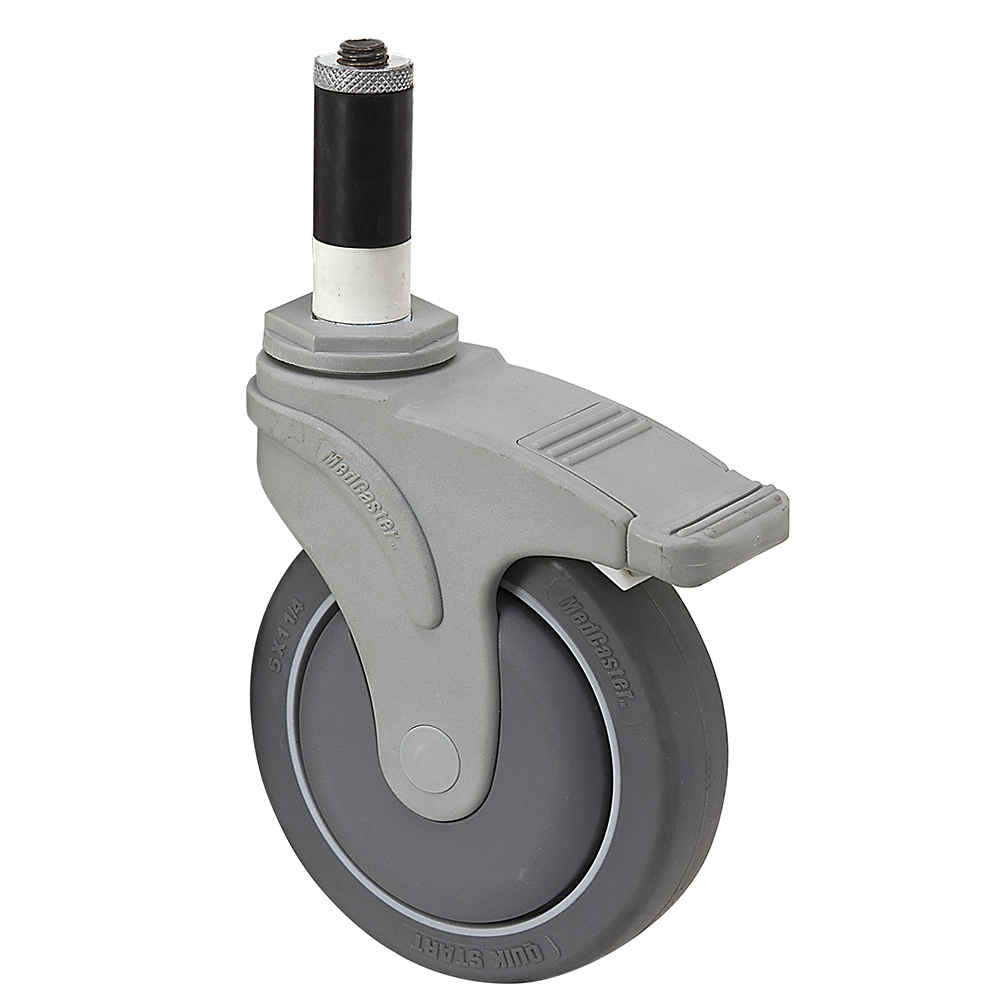 5" x 11/4" Medcaster Swivel Expanding Adapter Stem Caster w/ Total