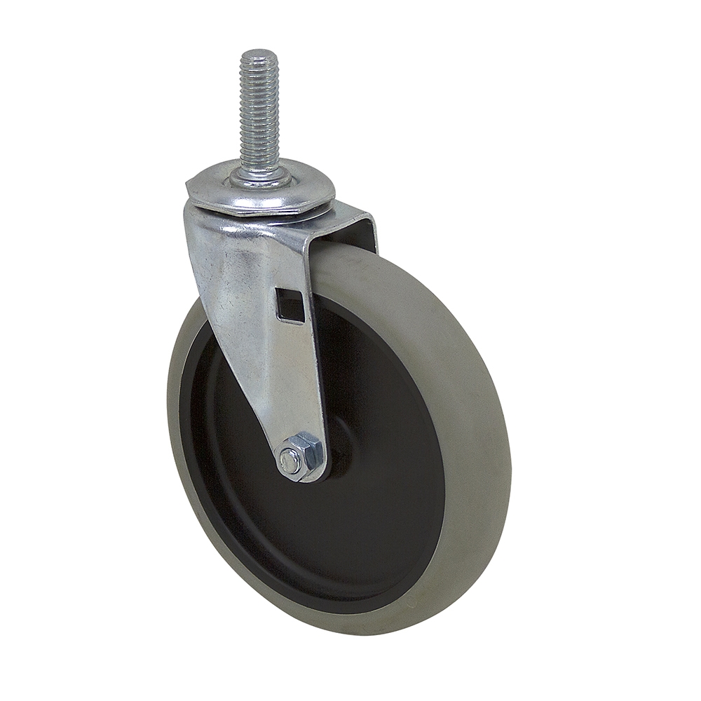 5" x 15/16" Faultless Swivel Threaded Stem Caster 30807 Threaded Stem