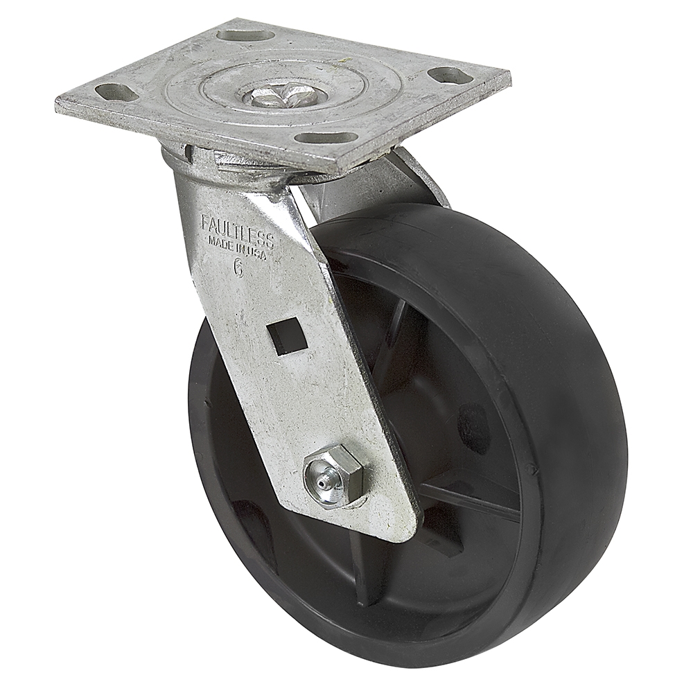 6" x 2" Faultless Swivel Plate Caster 26910M Plate Casters Casters