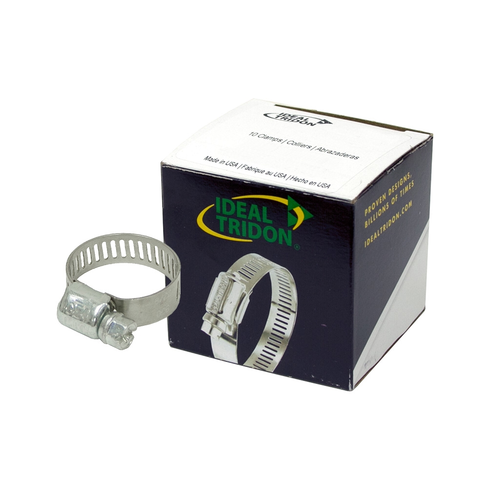 1/4" to 5/8" SAE 4 Worm Gear Hose Clamp 5/16" Wide 10 Count Box Ideal