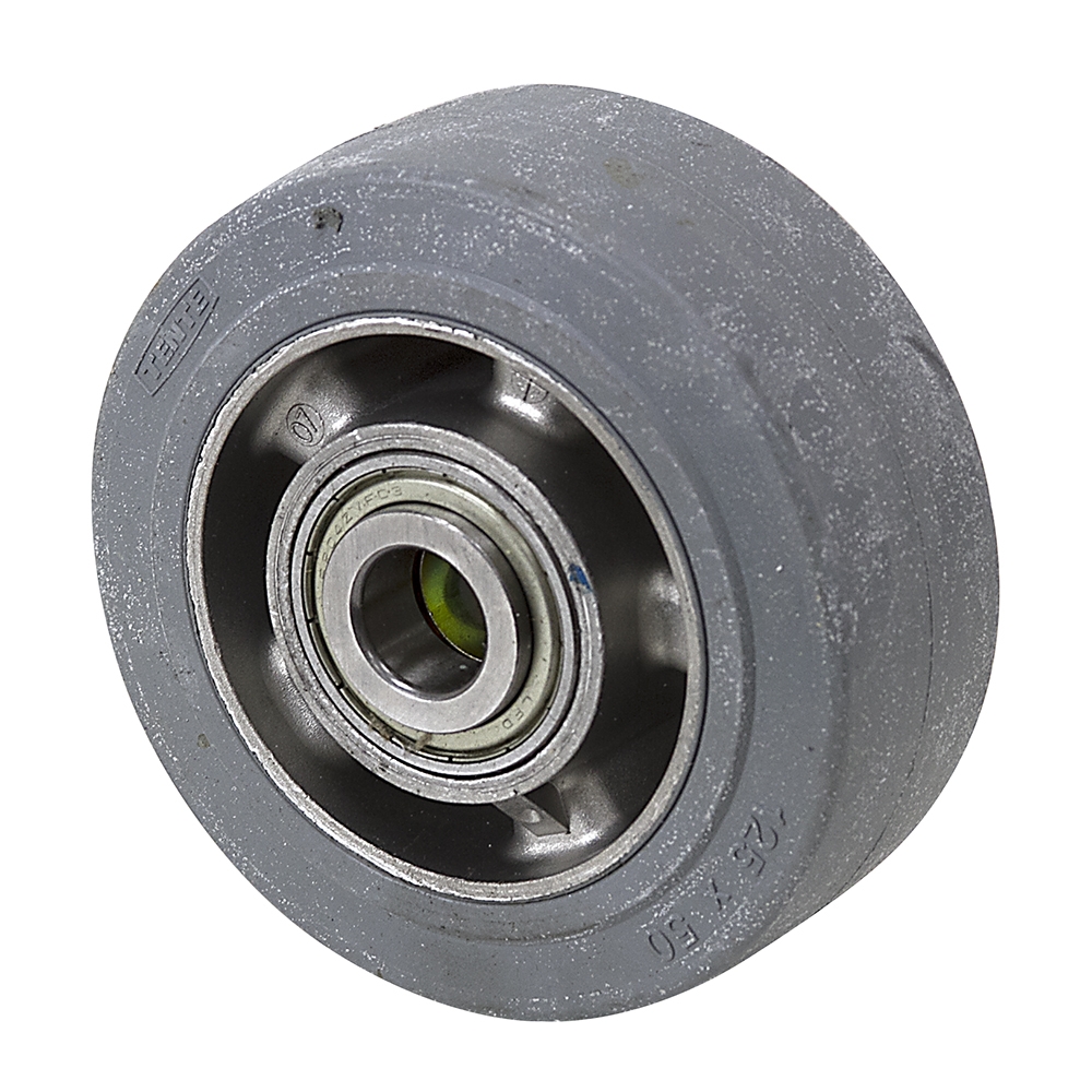 5" x 2" Tente Grey Elastic Tire Wheel Caster & Miscellaneous Wheels