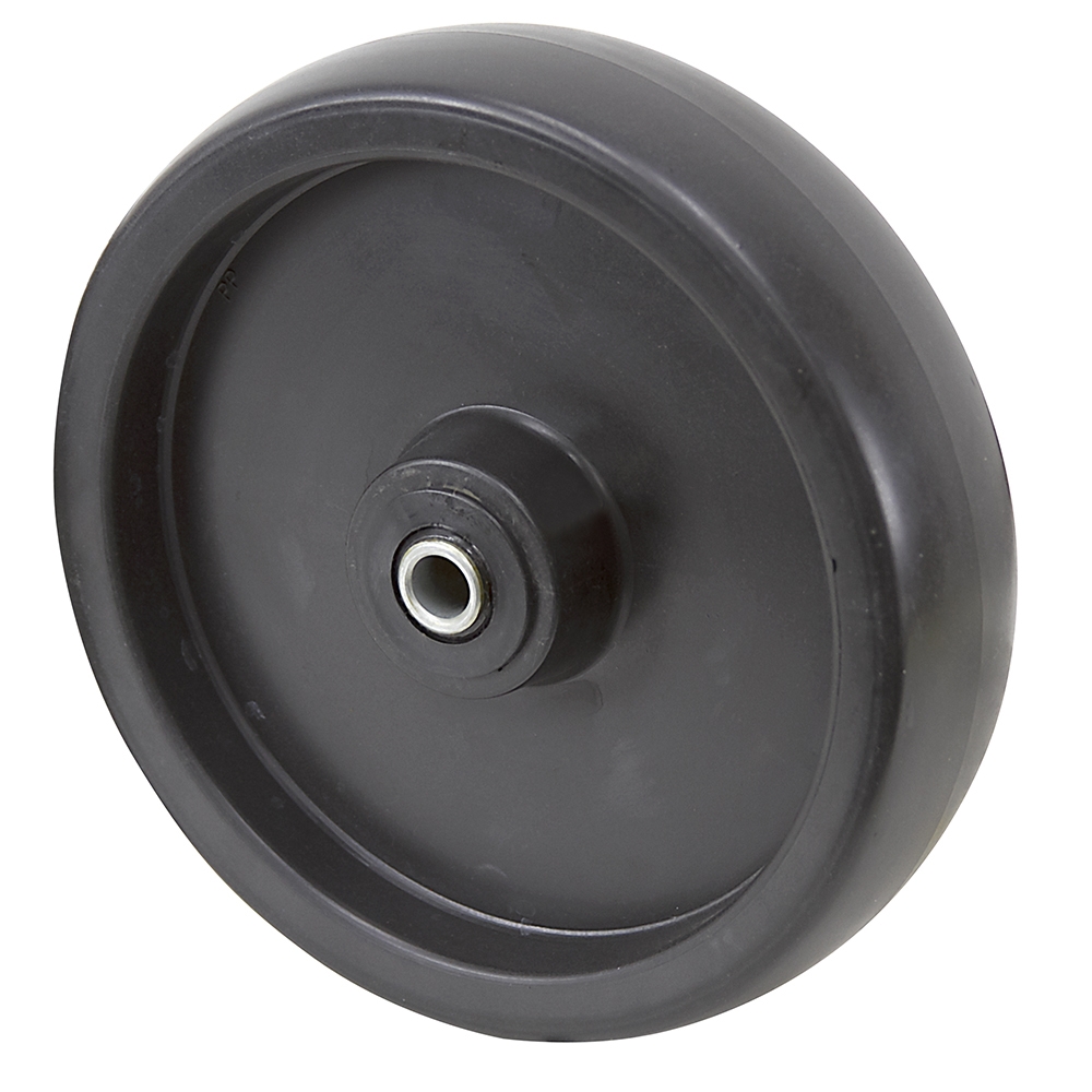8" x 2" Tente Black Polypropylene Wheel No Grease Zerk Caster