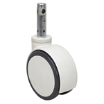 6" x 3/4" Dual Wheel Swivel Stem Caster w/Total Lock