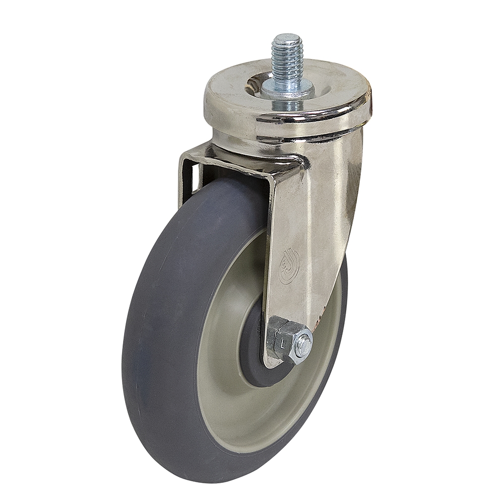 5" x 11/4" Swivel Threaded Stem Caster Threaded Stem Casters Casters Wheels www