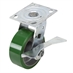 5 x 2 Albion Swivel Plate Polyurethane Caster w/Brake