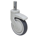 5" x 1-1/4" Tente Round Stem Swivel Caster 5377 PJP 125 R05-21 97X57