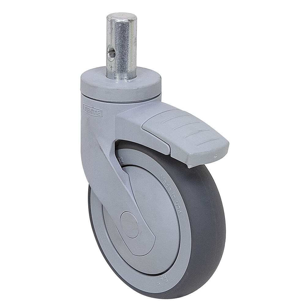 5" x 11/4" Tente Round Fixed Stem Caster 5395 PJP 125 R0522 Plain