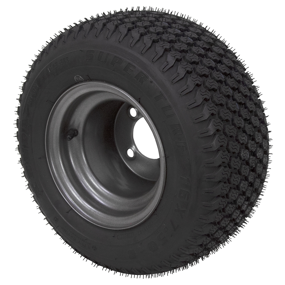 16x7.508 Turf Tire and Wheel Assembly 4 Bolt Pneumatic Wheels