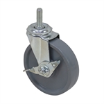 5 x 1-1/4 ALGOOD Threaded Stem Swivel Caster with Wheel Lock