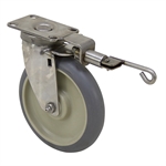 6" x 1-1/4" JARVIS Stainless Steel Swivel Plate Caster with Swivel Lock 6-S30-314GD-2-SL1 ZA