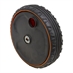 10.5 x 2.5 Rubber Black Tire w/ Orange Plastic Hub - Alternate 2