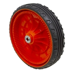10.5 x 2.5 Rubber Black Tire w/ Orange Plastic Hub