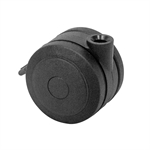 75mm x 12mm Twin Wheel Bolt Hole Caster Shepherd PUT75000BK-BU