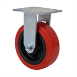 6" x 2" Rigid Plate Caster Pemco ER6X2TPU