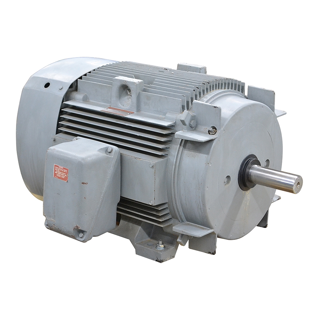 75 HP 3Ph General Electric Motor 3 Phase Motors Base Mount AC 3