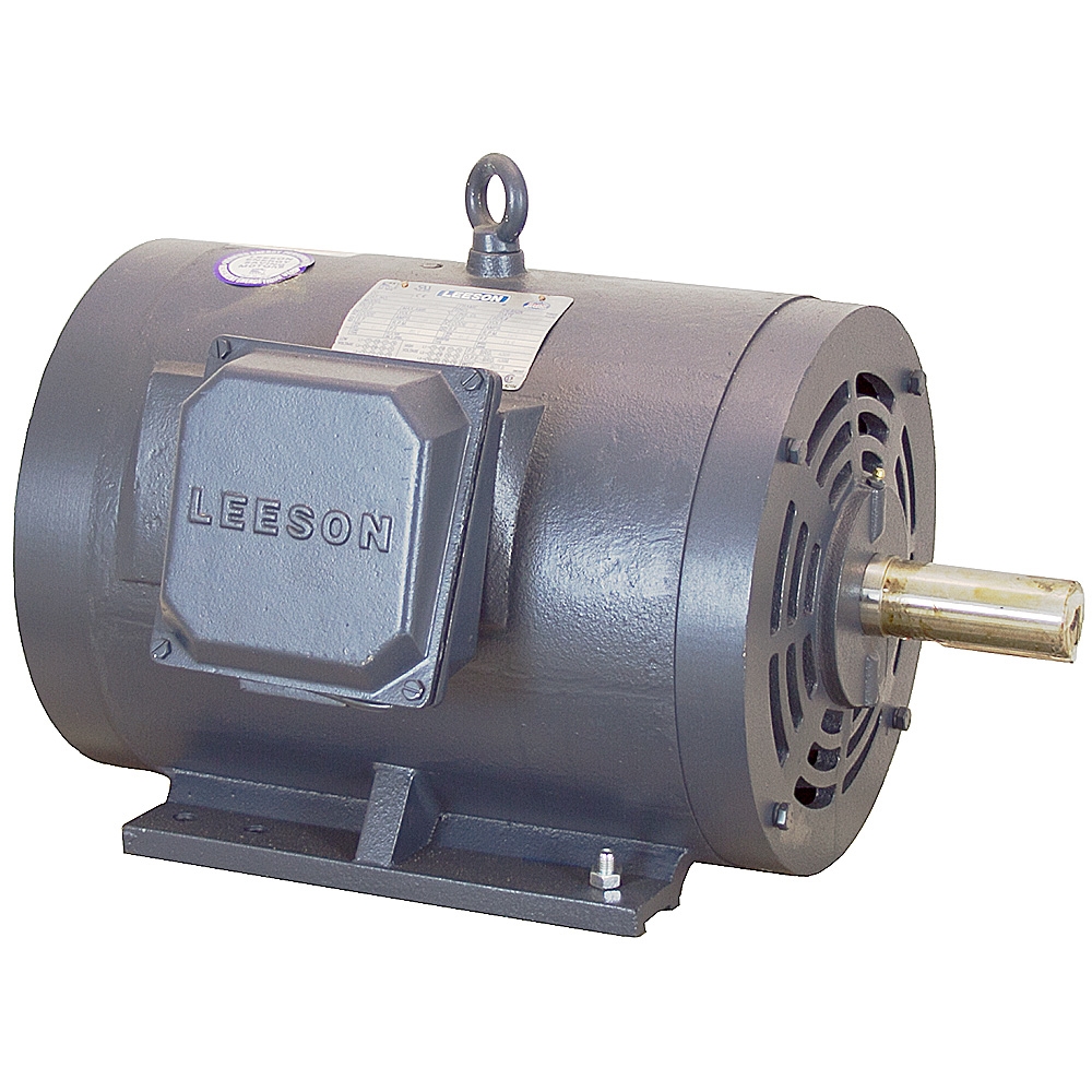20 HP 230/460 Volt AC 3Ph 1765 RPM Leeson Motor 256T 3 Phase Motors