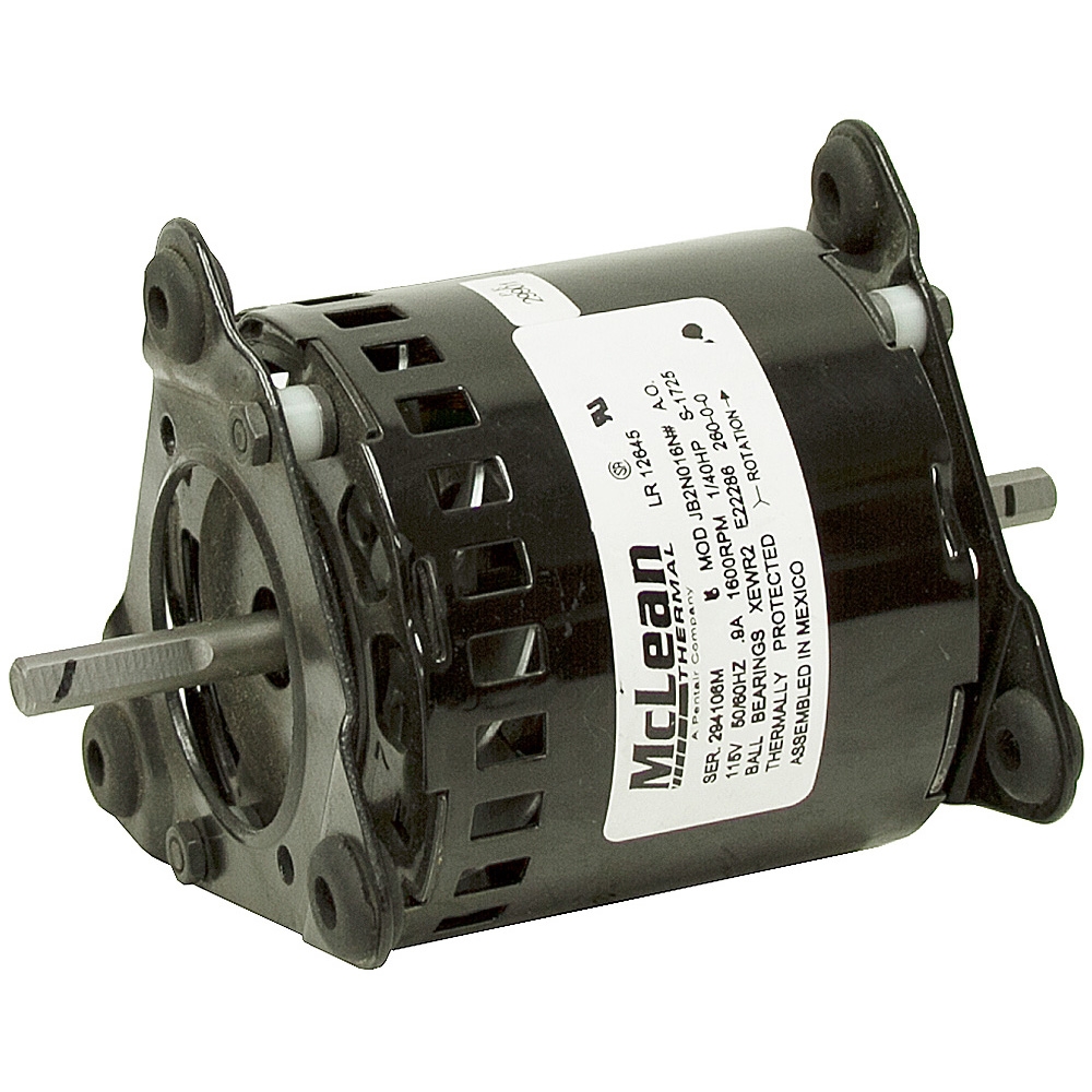 1600 RPM 115 Volt AC Dual Shaft Fan Motor 1/40 HP Fan & Air