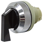 2 Position Momentary Black Rotary Switch Operator 1-3/16 Panel Hole