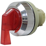 2 Position Maintain Red Rotary Switch Operator 1-3/16 Panel Hole