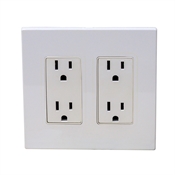 Double Duplex Outlet 15 Amps Luminex DK 303G TOMA CUADRUPLE