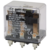 120 Volt AC 3PDT 30 Amp Deltrol 21040-84 Relay