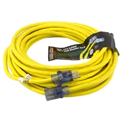 50 Ft 12/3 Yellow Sub Zero Extension Cord