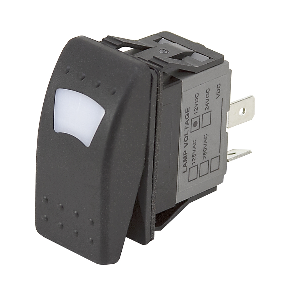 SPST Rocker Switch 12 Volt DC Lighted ESwitches Brands www