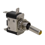 SPST Lighted Tip Toggle Switch Amber LED 66-2053