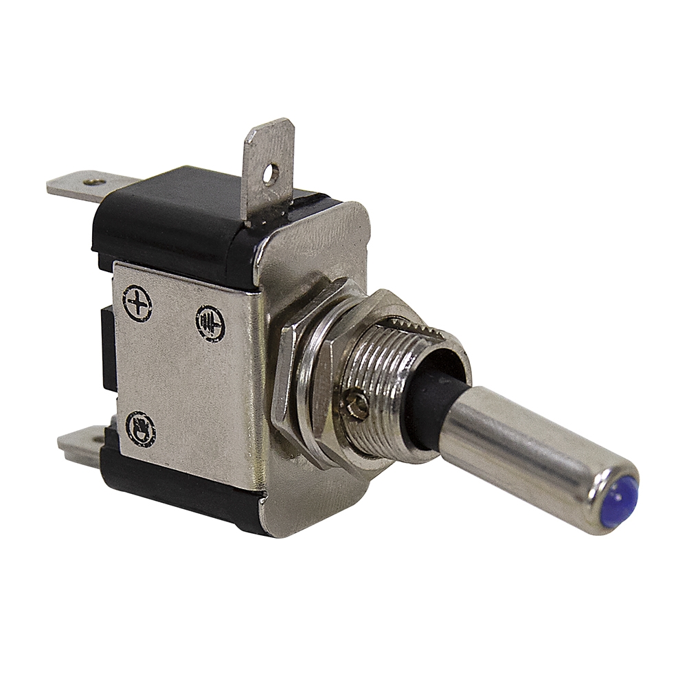 SPST Lighted Tip Toggle Switch Blue LED Toggle Switches Switches
