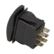 20 Amp 12 Volt DC DPDT Momentary On/Off/On Rocker Switch