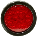 4" 18 LED Red Stop/Turn/Tail Round Light Buyers Products 5624118