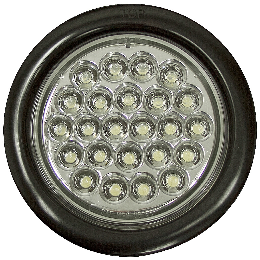 4" Round 24 Clear LED Strobe Light Buyers Products Brands www