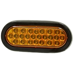 6.5" Oval Amber 24 LED Strobe Light Buyers Products SL65AO