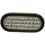 6.5" Oval Clear 24 LED Strobe Light Buyers Products SL65CO