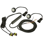 Pair 6 Clear LED Strobe Light Heads w/15' Cable Buyers Products 8891215