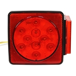 12 VDC LED Stop/Turn/Tail Light Box Style w/License Plate Light Buyers Products 5625117