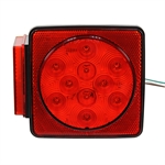 12 Volt DC LED Stop/Turn/Tail Light 5" Box Style Buyers Products 5625111