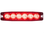 12-24 Volt DC Red Ultra Thin 5" LED Strobe Light Buyer Products 8892203