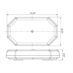 12-24 Volt 15" 68 Amber LED 10 Pattern Light Bar Buyers Products 8891060 - Alternate 12