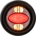 2" 14 LED Amber/Red Round Recessed Combination Marker/Strobe Light Buyers Products 5622001